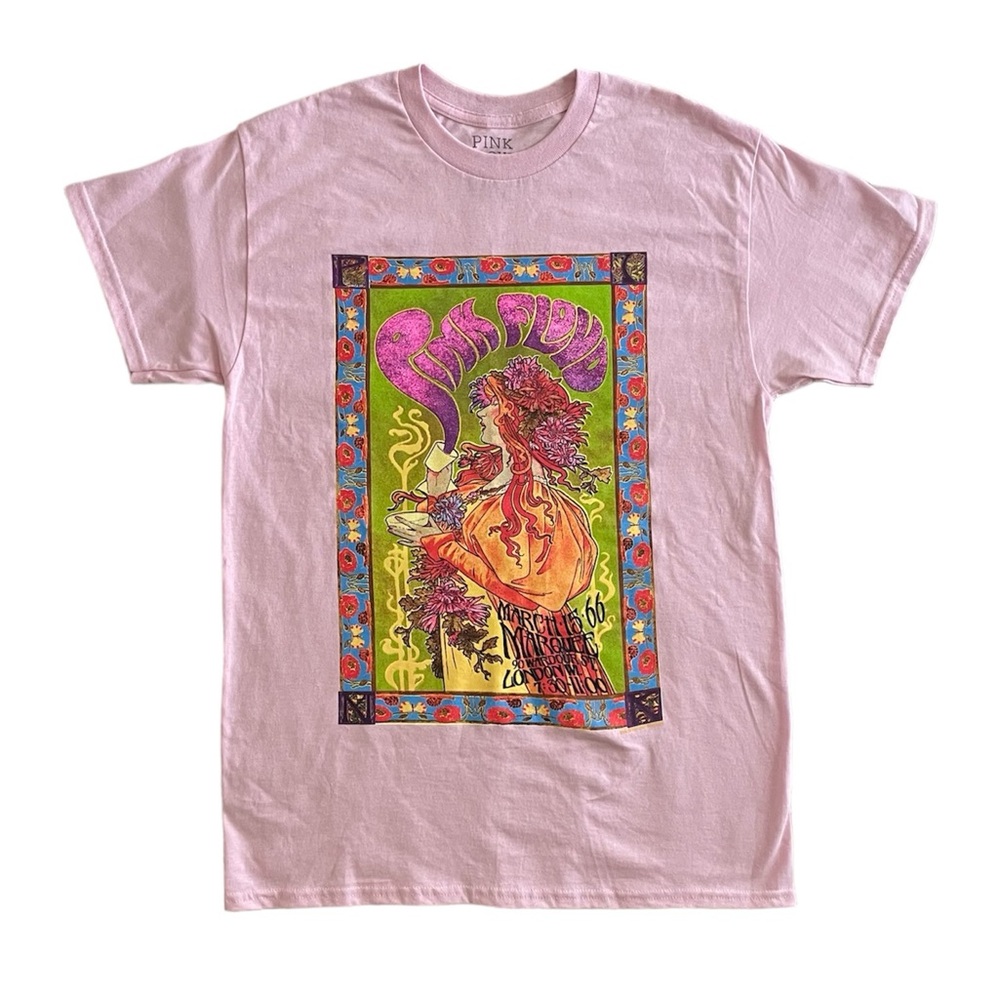 Pink Floyd Live at the London Marquee Poster Graphic T-Shirt NEW
